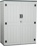 EHHLY Vertical Resin Storage Shed, 60 Cuft Garden Tool Sheds & Outdoor Storage by EHHLY
