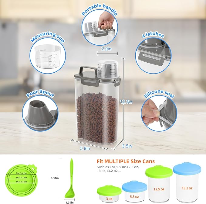 TBMax Small Dog Food Storage Container 3 Qt - Image 2