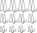 Kruodop 12 Pack Plate Stands for Display, 6 Inch 4 Inch 3 Inch Plate Holder by Kruodop