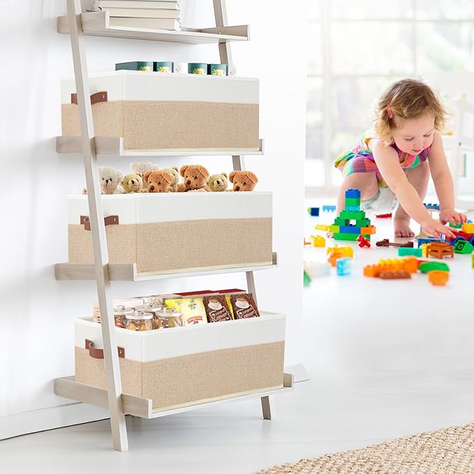 Closet Organizer Bins 3 Pack, Large Storage Bins - Image 2