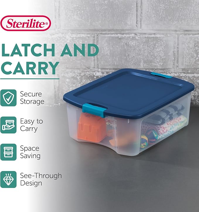 Sterilite 6-Pack Latch and Carry, 12 Gallon - Image 2