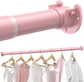 Closet Rods for Hanging Clothes, 17 to 39 Inches Stepless Adjustable Metal by Supforce