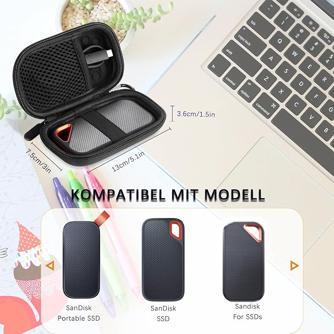 Hard Case Compatible with SanDisk Extreme Pro/SanDisk Extreme Portable External - Image 2