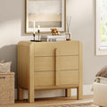 WAMPAT 3 Drawer Dresser for Bedroom, 31.5" Wide Mid Century Modern Wide Chest by WAMPAT