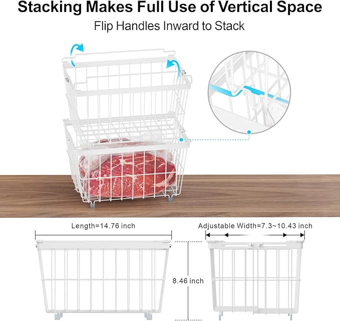 iSPECLE Chest Freezer Organizer Bins - Image 8