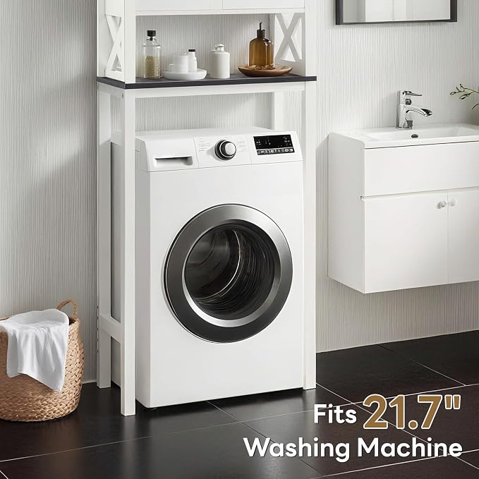 ivinta Over The Toilet Storage Cabinet, 3-Tier Bathroom Storage Cabinet - Image 3