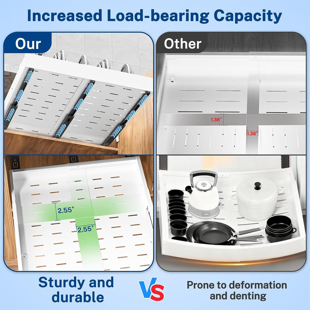 Pull Out Cabinet Organizer Expandable (12.4"-20.08")W &