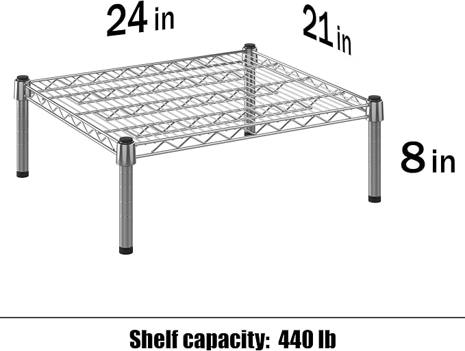 21" Deep x 24" Wide x 8" Height Wire Shelving Kit | 1-Tier | NSF Commercial - Image 3