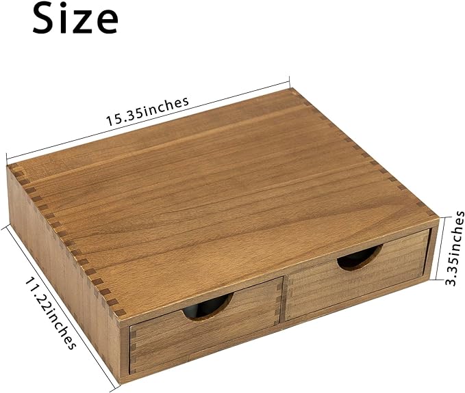 Wooden K Cup Organizer Coffee Pod Storage Box, Coffee Pods and Tea Organizer - Image 2