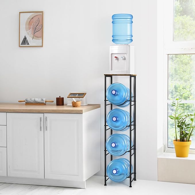 ETELI 5 Gallon Water Bottle Holder Organizer 4 Tier Water Cooler Jug Rack - Image 7