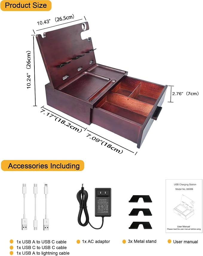 Wood Phone Docking Station - Image 7