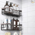 EUDELE Shower Caddy 2 Pack, Adhesive Organizer by EUDELE