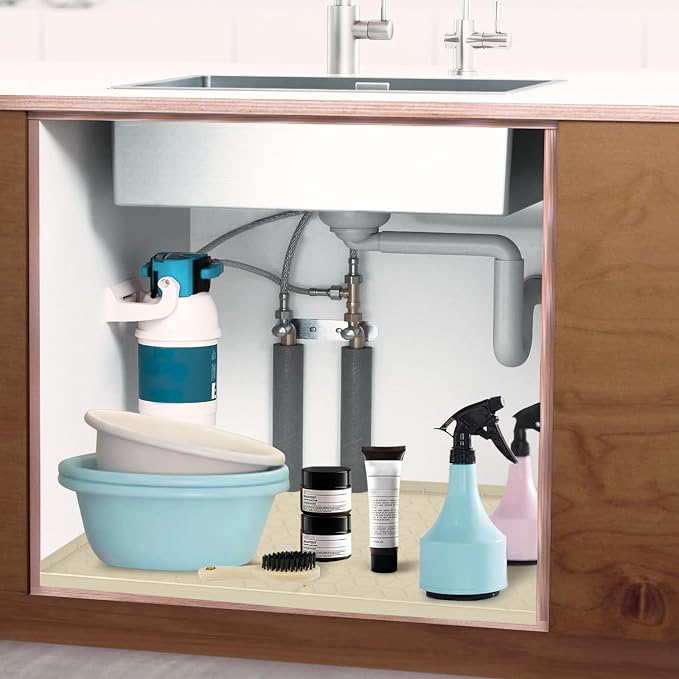 Under Sink Mat for Kitchen Silicone Waterproof Under Sink Liner, Flexible Sink - Image 7
