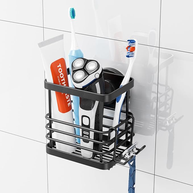 TAILI Patented Suction Cup Toothbrush Holder, Stainless Steel Anti-puddling by TAILI
