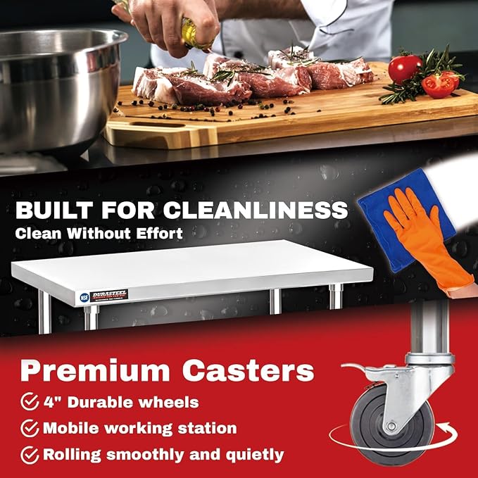 DuraSteel 24x36 NSF Stainless Steel Cart - Image 6