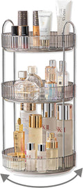 360 Rotating Makeup Organizer, 3 Tier Large Capacity Make Up Organizers and by Asayuee