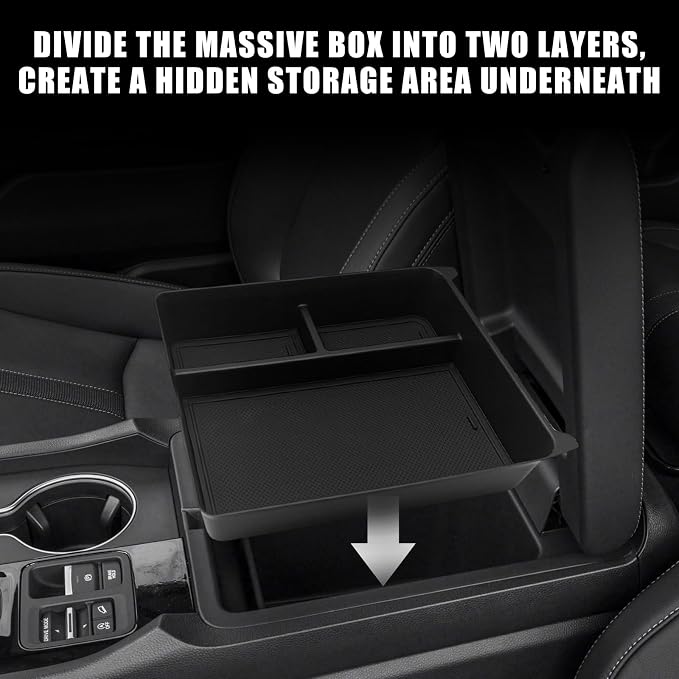 Muslogy for Pilot Center Console Organizer & Dash Storage Tray & Magnet Armrest - Image 5