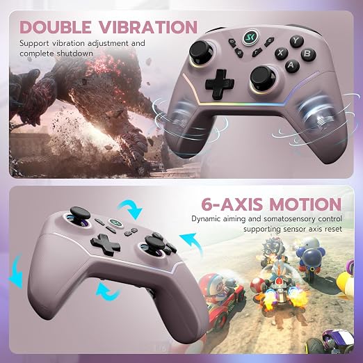 ISHAKO Wireless Gaming Controller – 1000Hz Polling, 1200mAh Battery PC - Image 7