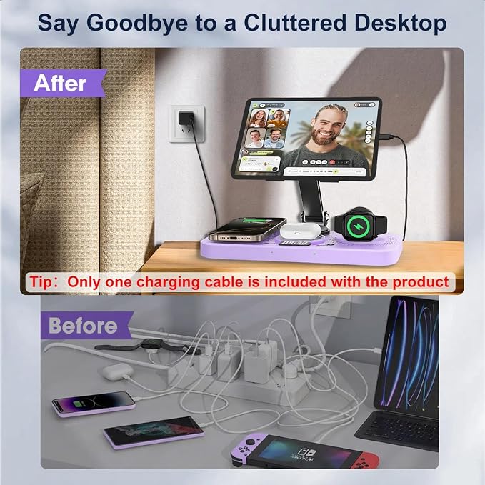 30W Charging Station for Apple Products, Foldable Wireless Charger - Image 9