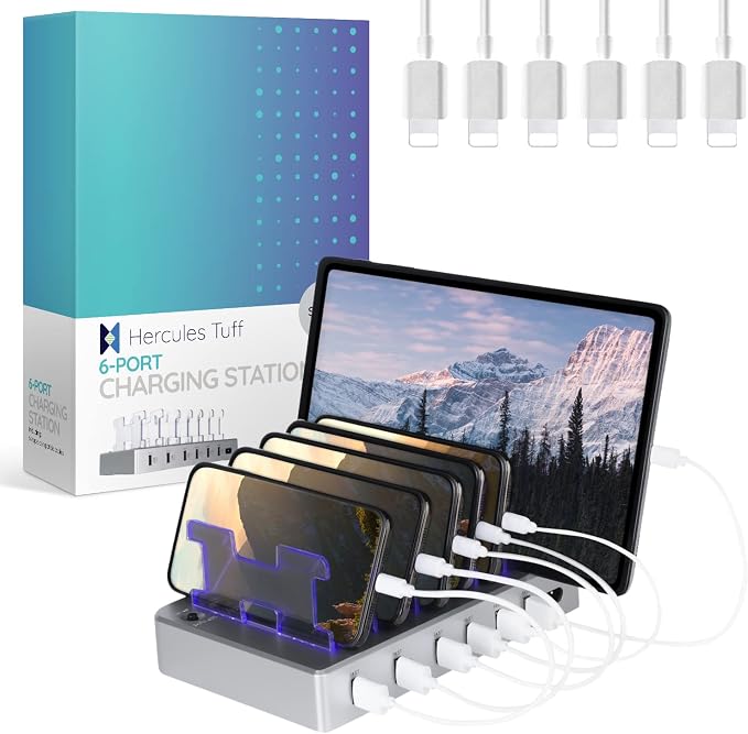 Charging Station for Multiple Devices, by HerculesTuff