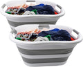 SAMMART 40L Collapsible Plastic Laundry Basket by SAMMART