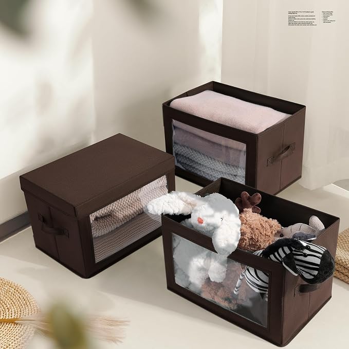 Foldable Storage Boxes with Clear Window - Image 5