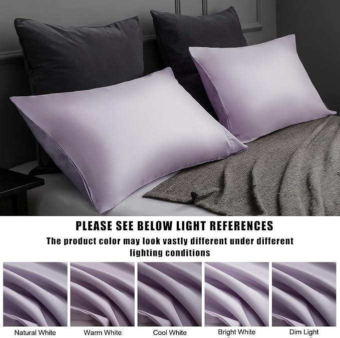 TELUS Pillow Cases King Size 2 Pack, Bamboo Rayon Cooling Pillowcases - Image 7