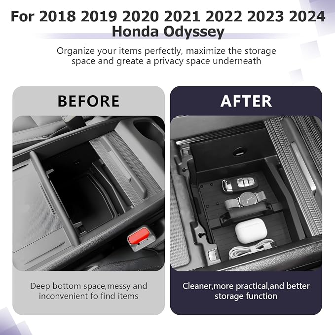 LUWU 2018-2026 Odyssey Center Console Organizer Compatible - Image 2