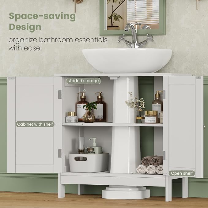 Iwell Pedestal Sink Storage Cabinet - Image 4