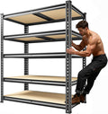 72.1" H Garage Shelving 2030LBS Garage Storage Shelves, 5 Tier Adjustable Metal by Unknown