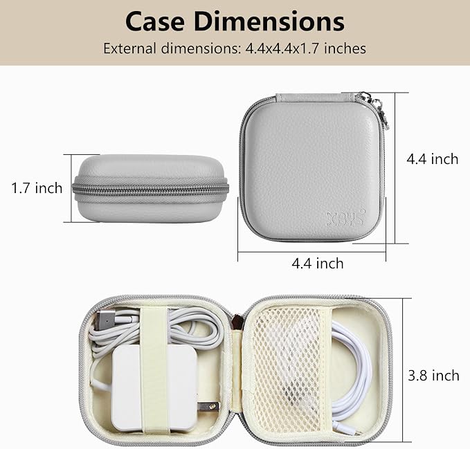 Charger Case for Macbook, Portable Tech Electronic Organizer Bag, Travel - Image 2