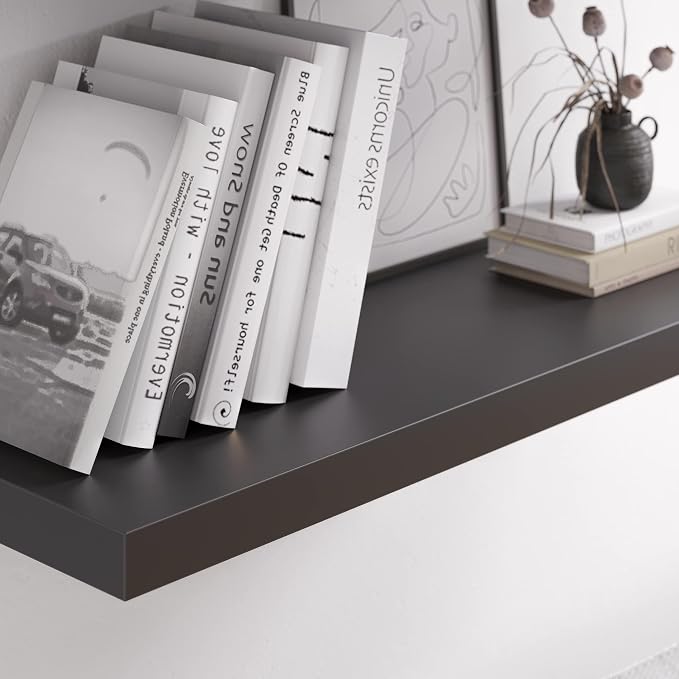 Floating Shelf, 36 in W x 12.75 in D x 2 in H Wooden Floating Wall Shelf - Image 6