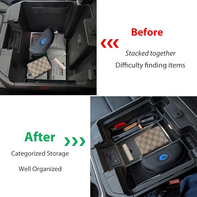Center Console Armrest Box Organizer Tray - Image 4