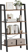 VASAGLE Ladder Shelf, 4-Tier Bookshelf, Storage Rack, Bookcase by VASAGLEbySONGMICSHOME