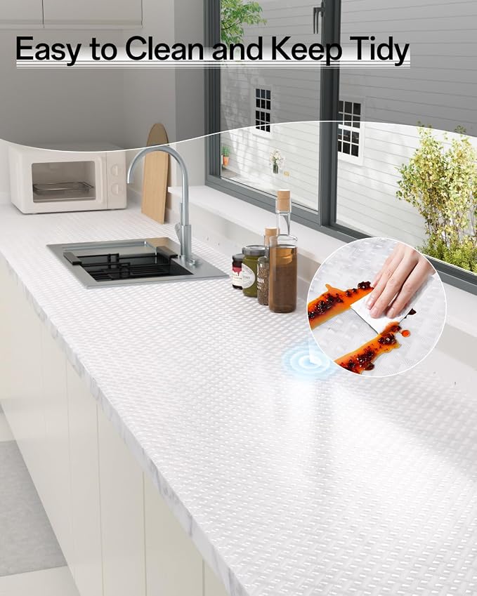 Shelf and Drawer Liner for Kitchen Cabinet, Non-Adhesive 12in x 360in - Image 7