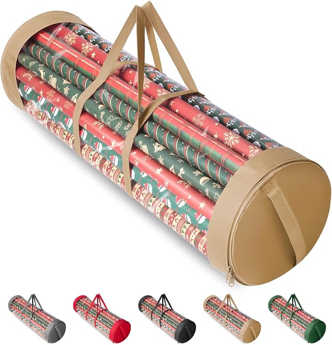 BALEINE Christmas Wrapping Paper Organizer Storage by BALEINE