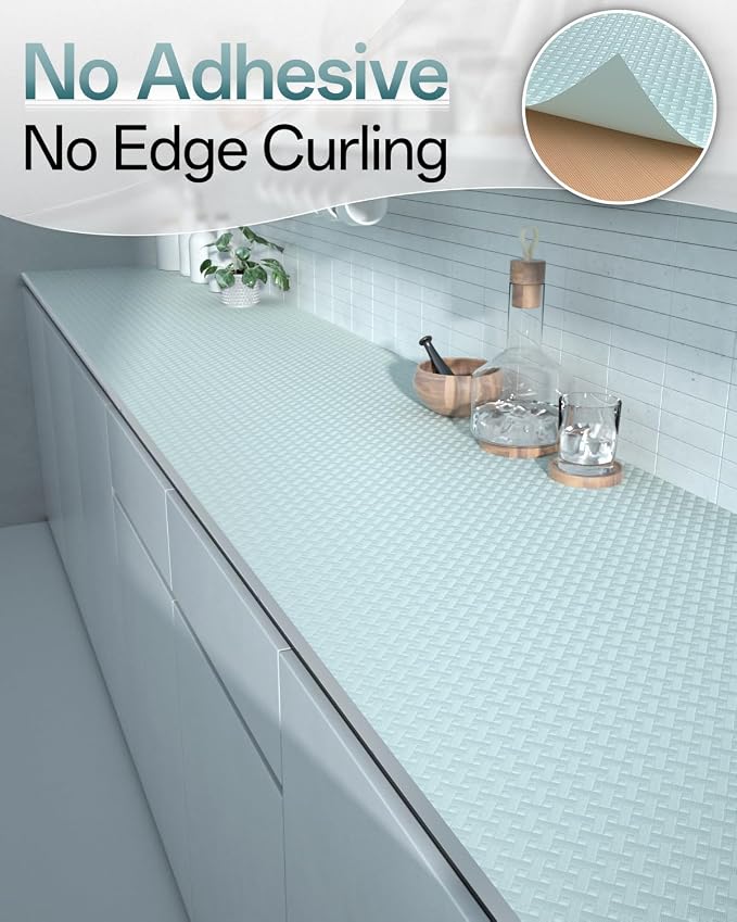 Shelf and Drawer Liner for Kitchen Cabinet, Non-Adhesive 18in x 120in - Image 4