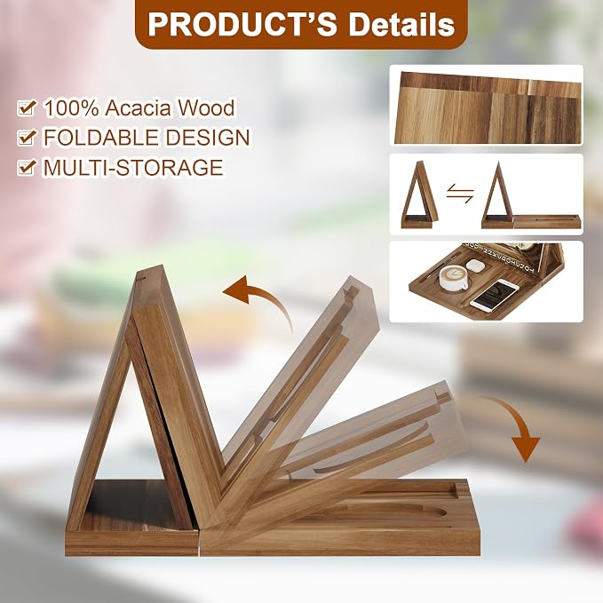Wooden Triangle Book Stand Holder - Image 3