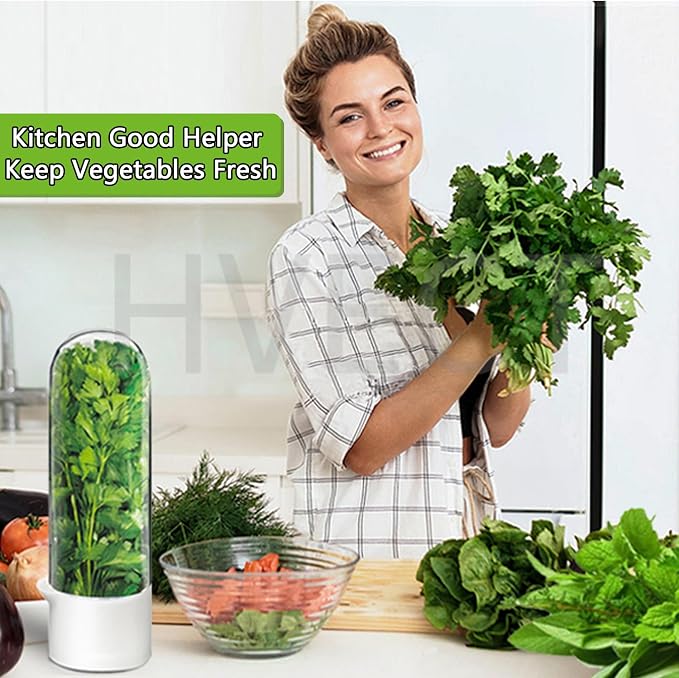 Herb Saver for Refrigerator, Herb Saver Pod Cilantro Containers for Refrigerator - Image 7