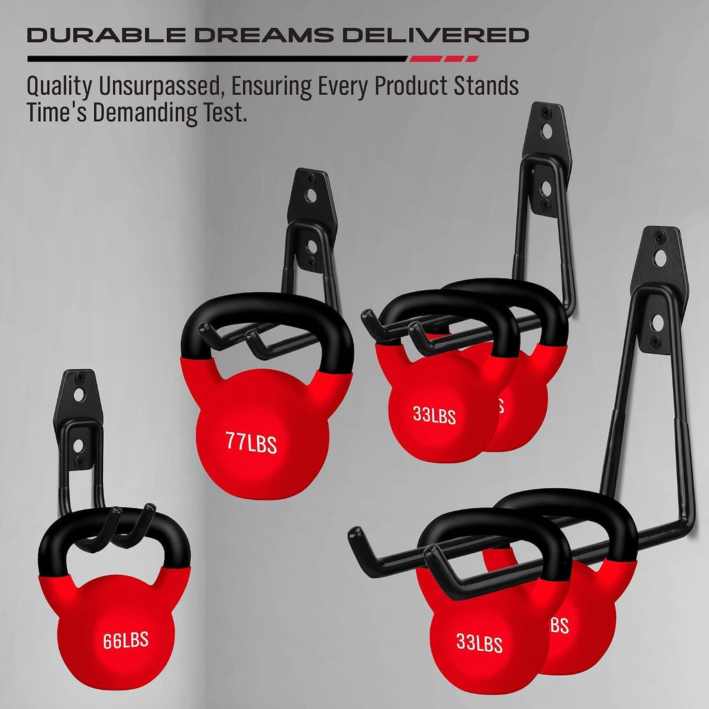 Garage Tool Storage Wall Hook Assortment Set: 15PCS Heavy Duty Large