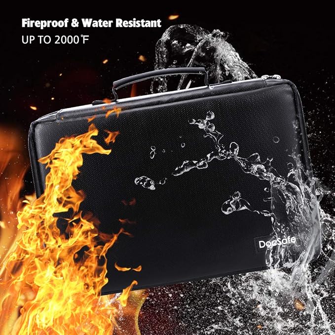 DocSafe Fireproof Battery Organizer Storage Box, Fireproof Waterproof Carrying - Image 2