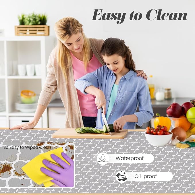 Drawer Shelf Liner for Kitchen Cabinets, Non Adhesive Slip Resistant Shelf - Image 5