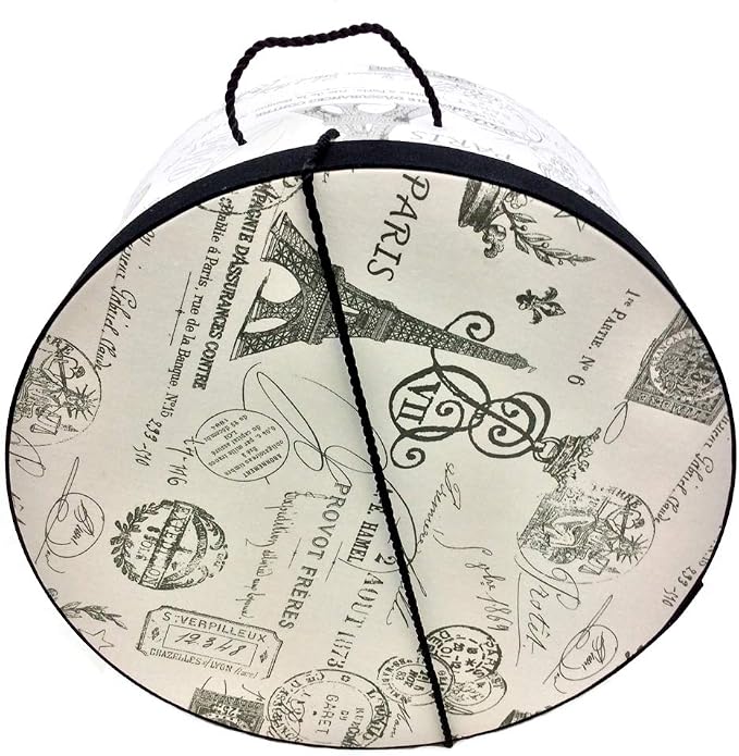 Sarah's Hat Boxes Classic Paris Hat Box – 8.75" x 4.5" Handmade in USA – - Image 2