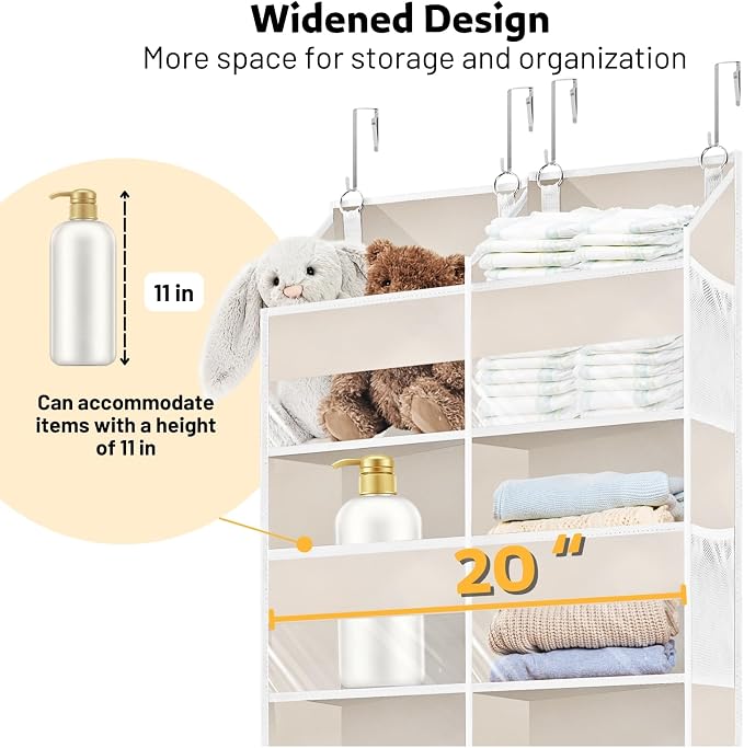 Ofiray-home Over the Door Organizer 5 Tiers, Extra Large Behind Door Storage of - Image 2