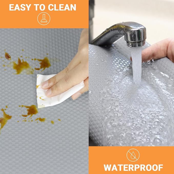 Shelf Liners for Kitchen Cabinets Non-Adhesive: Waterproof Drawer Liner 14 Inch - Image 5