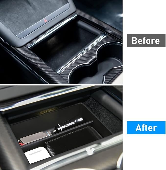 Yumzeco Compatible with 2021-2025 Tesla Model S Model X Center Console - Image 2