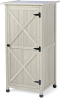 Wooden Outdoor Storage Cabinet, Vertical Garden Tool Shed by FTCBNet