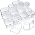 SATINIOR 48 Packs Clear Small Plastic Containers Transparent Storage Box by SATINIOR