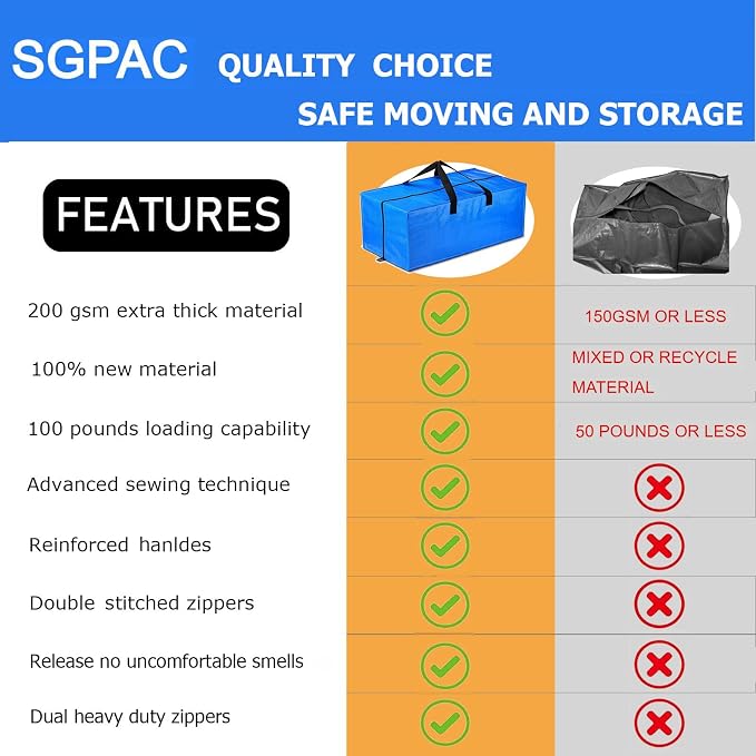 SGPAC Moving Bags Heavy Duty Extra Large - Image 2