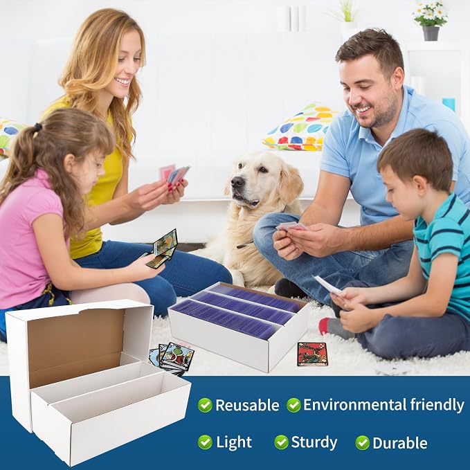 6 Pack Trading Card Storage Box, Protecting and Organizing Soccer, Basketball - Image 2
